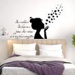 Love  wall decals - Wall decal Wall decal quote Des milliers de baiser pour des rêves - ambiance-sticker.com