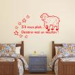Wall decals for kids - Wall decal quote Dessine-moi un mouton - ambiance-sticker.com