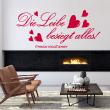 Wall decals with quotes - Wall decal quote Die leibe besiegt alles - Omnia Vincit - ambiance-sticker.com