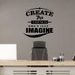 Wall decals with quotes - Wall sticker quote Don't just imagine - decoration - ambiance-sticker.com