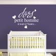 Wall decals for babies  Wall decal quote Dors petit homme - ambiance-sticker.com