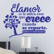 Wall decals with quotes - Wall decal quote Elamor es la unica  ...- Antoine de Saint-Exupéry - ambiance-sticker.com