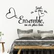 Wall decals with quotes - Wall sticker quote Ensemble on va plus loin - decoration - ambiance-sticker.com