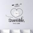 Wall decals with quotes - Wall decal quote Ensemble, on va plus loin. - decoration - ambiance-sticker.com