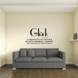 Wall decals with quotes - Wall sticker quote glück - ambiance-sticker.com