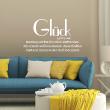 Wall decals with quotes - Wall sticker quote glück - ambiance-sticker.com