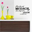Wall decals with quotes - Wall sticker quote Hier bin ich - Johann W. - ambiance-sticker.com