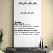 Wall decals with quotes - Wall sticker quote if only you believe - ambiance-sticker.com