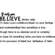 Wall decals with quotes - Wall sticker quote if only you believe - ambiance-sticker.com