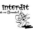 Wall decals for kids - Wall decal quote Interdit de me gronder - ambiance-sticker.com