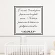 Wall decals with quotes - Quote wall decal j'ai mis 9 mois pour façonner ton petit coeur decoration - ambiance-sticker.com