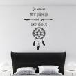 Wall decals with quotes - Wall decal quote Je suis ... + dream catcher decoration - ambiance-sticker.com