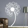 Flowers wall decals - Wall decal quote je t'aime, un peu, beaucoup, pas du tout - ambiance-sticker.com