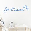 Wall decals with quotes - Quote wall sticker je t’aime maman - ambiance-sticker.com