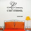 Wall decals for the kitchen - Wall sticker quote L'amour, c'est eternel - Edith Piaf - decoration&#8203; - ambiance-sticker.com