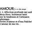 Wall decals with quotes - Wall sticker quote L'amour de ma vie - ambiance-sticker.com
