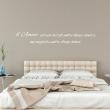 Wall decals with quotes - Quote wall decal l'amour est un secret decoration - ambiance-sticker.com