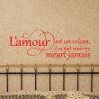 Love  wall decals - Wall decal L'amour est un volcan - ambiance-sticker.com
