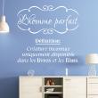 Wall decals with quotes - Quote wall sticker L'homme parfait - ambiance-sticker.com