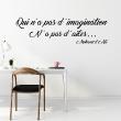Wall decals with quotes - Wall decal L'imagination...Mohamed Ali - ambiance-sticker.com