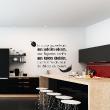 Wall decals with quotes - Wall decal La cuisine aux senteurs decoration quote - ambiance-sticker.com