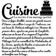 Wall decals with quotes - Wall sticker quote La recette d'un mariage parfait - decoration - ambiance-sticker.com
