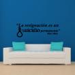 Wall decals with quotes - Wall sticker quote La resignacion ... (Manu Chao) - ambiance-sticker.com