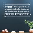 Wall decals with quotes - Wall decal quote Le secret du changement ... - decoration - ambiance-sticker.com