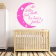 Wall decals with quotes -  Wall sticker Les belles nuits font les beaux jours decoration - ambiance-sticker.com