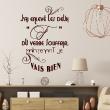 Wall decals with quotes - Wall sticker quote Maintenant je vais bien ... - decoration - ambiance-sticker.com