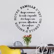 Wall decals with quotes - Wall decal Notre famille c’est l’amour - ambiance-sticker.com