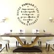 Wall decals with quotes - Wall decal Notre famille c’est l’amour - ambiance-sticker.com