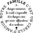 Wall decal Notre famille c’est l’amour - ambiance-sticker.com