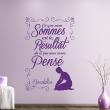 Wall decals with quotes - Quote wall decal nous sommes le résultat ... - Bouddha - ambiance-sticker.com