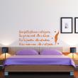 Wall decals with quotes - Wall decal quote poetry Une petite plume decoration - ambiance-sticker.com