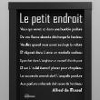 Wall decals for doors - Wall decal quote toilet door Le petit endroit - ambiance-sticker.com