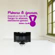 Wall decals with quotes - Wall decal quote primero te ignoran (Mahatma Gandhi) - ambiance-sticker.com