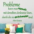Wall decals with quotes - Wall decal quote Probleme kann man niemals - ambiance-sticker.com