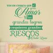 Wall decals with quotes - Wall sticker quote Que el Amor - Dalai Lama - ambiance-sticker.com