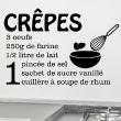 Wall decals for the kitchen - Wall sticker quote Recipe Crêpes ... - decoration&#8203; - ambiance-sticker.com