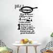 Wall decals for the kitchen - Wall sticker quote Recipe Pâte à crêpes - decoration&#8203; - ambiance-sticker.com