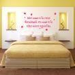 Bedroom wall decals - Wall decal quote Rêve comme si tu vivais éternelement ... - ambiance-sticker.com