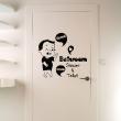 Bathroom wall decals - Wall decal Wall sticker quote Bathroom Shower & Toilet - ambiance-sticker.com
