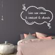 Wall decals with quotes - Quote wall decal suivez vos rêves decoration - ambiance-sticker.com