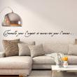 Wall decals with quotes - Quote wall sticker travaille pour l'argent et marie-toi pour l'amour - ambiance-sticker.com