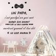 Wall decals with quotes - Quote wall decal un papa c'est quelqu'un qui sait guider ... - ambiance-sticker.com