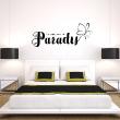 Wall decals with quotes - Wall decal quote Un petit coin de paradis - decoration - ambiance-sticker.com