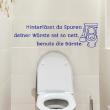 WC wall decals -Wall decal quote Wc Hinterlässt du spuren deiner würste sei so nett - ambiance-sticker.com