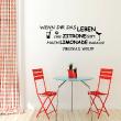Wall decals with quotes - Wall sticker quote wenn dir das - Virginia E. Wolff - ambiance-sticker.com