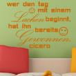 Wall decals with quotes - Wall sticker quote Wer den tag - Cicero - ambiance-sticker.com